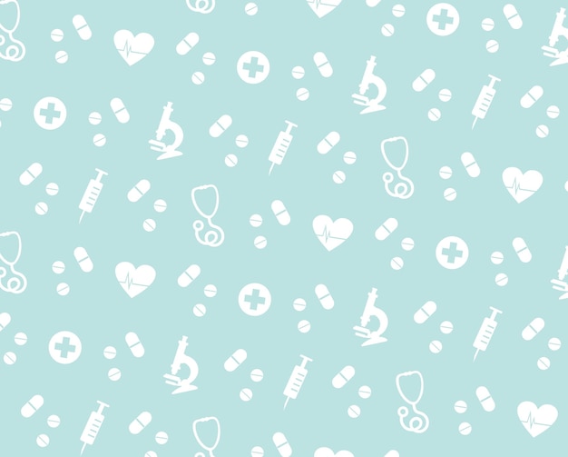 National Doctors Day medical background pattern