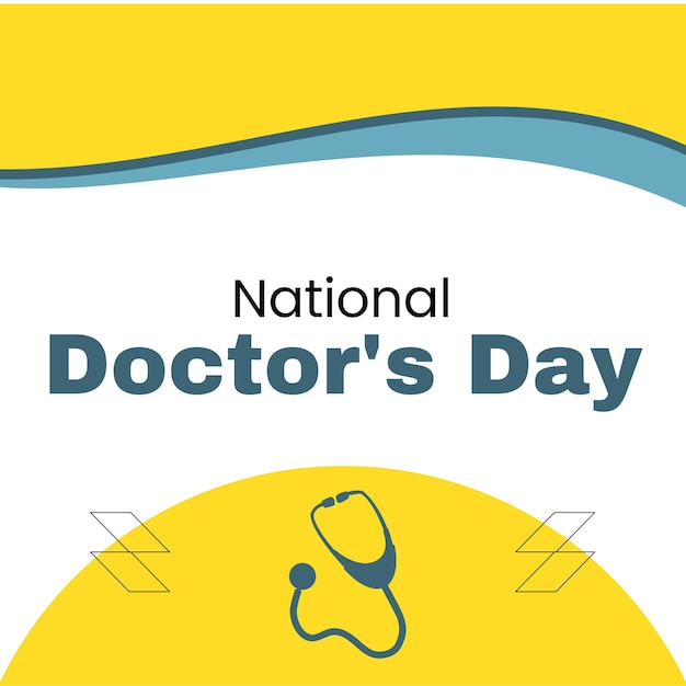 National doctors Day Simple Template Design