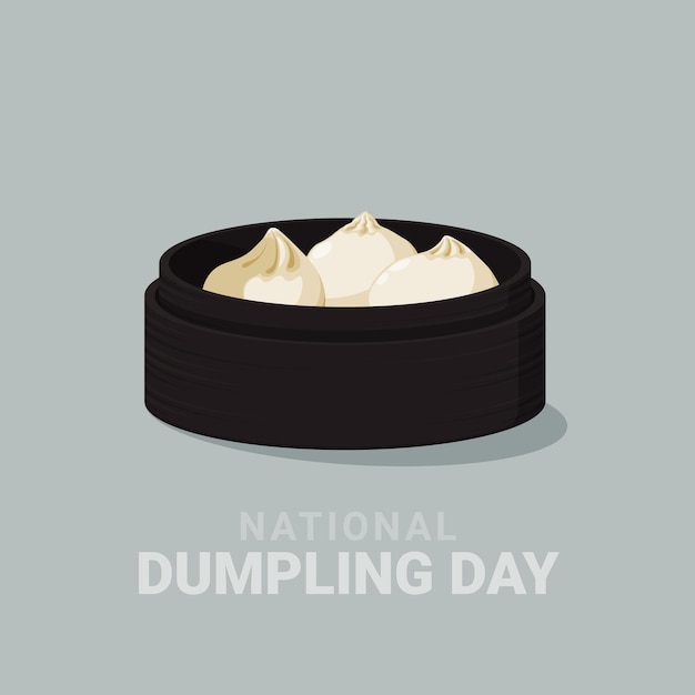 Vector national dumpling day background