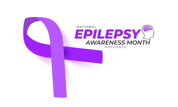 National Epilepsy Awareness Month achtergrond banner kaart poster sjabloon Vector illustratie