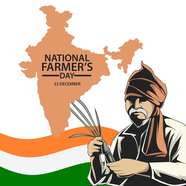 23 декабря отмечается Национальный день фермеров в честь индийских фермеров.