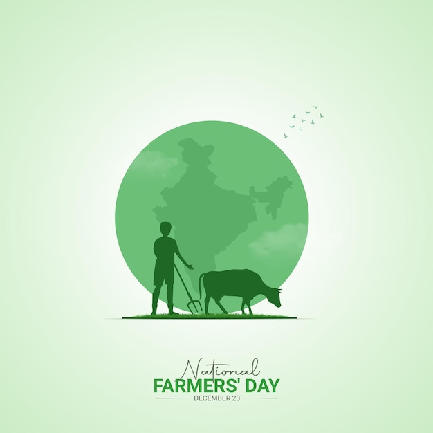 national farmers day india creative for a social media poster