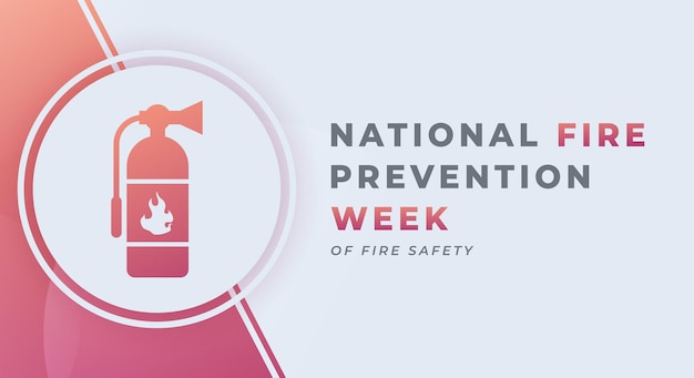 National Fire Prevention Week Celebration Vector Design Illustration for Background Poster Banner