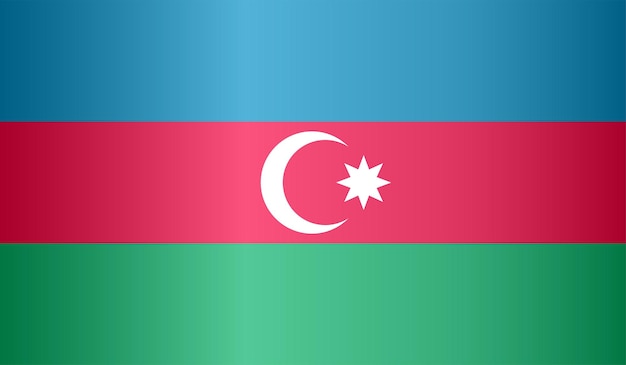 Vector national flag of azerbaijan flag of azerbaijan sign of azerbaijan