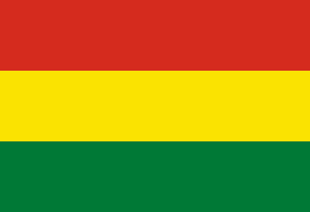 Vector the national flag of bolivia vector illustration with official color