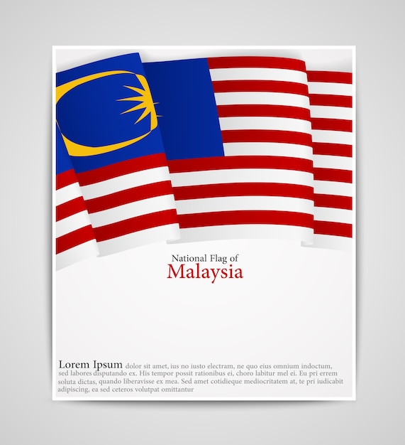 National flag brochure of malaysia