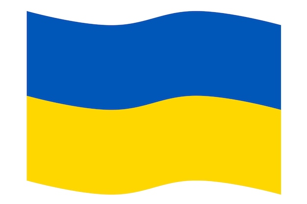 Vector national flag of country ukraine vector illustration isolated