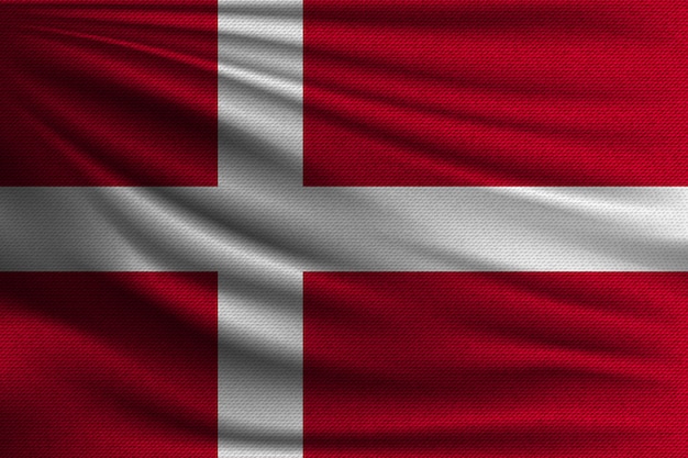 덴마크의 국기.