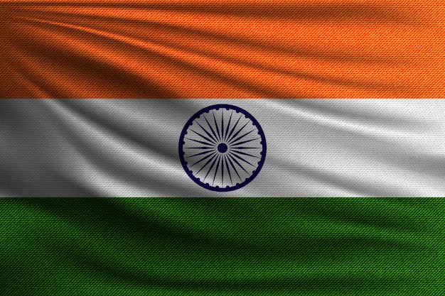 Vector the national flag of india.