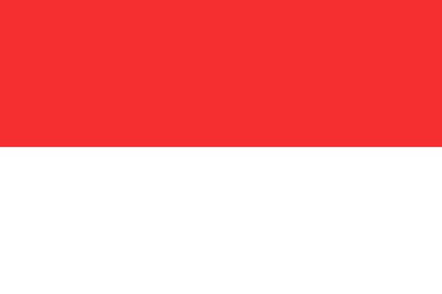 National flag of Monaco vector