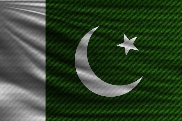 The national flag of Pakistan.