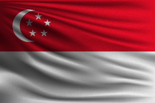 La bandiera nazionale di singapore.