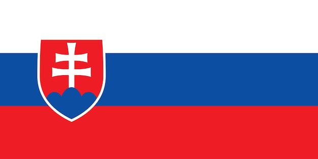 Vector national flag of slovakia that can be used for celebrating national days vector illustration