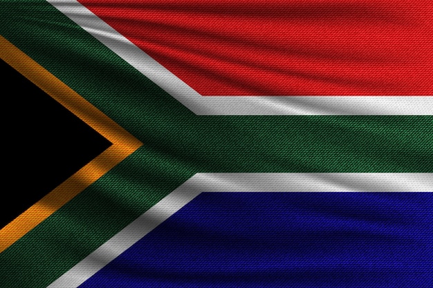 Vector the national flag of south africa.