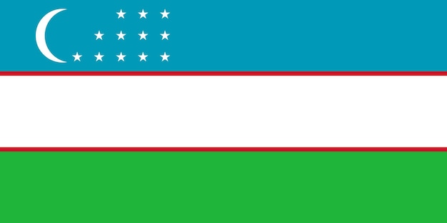 Vector national flag of uzbekistan that can be used for celebrating national days vector illustration