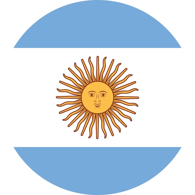 The national flag of the world Argentina