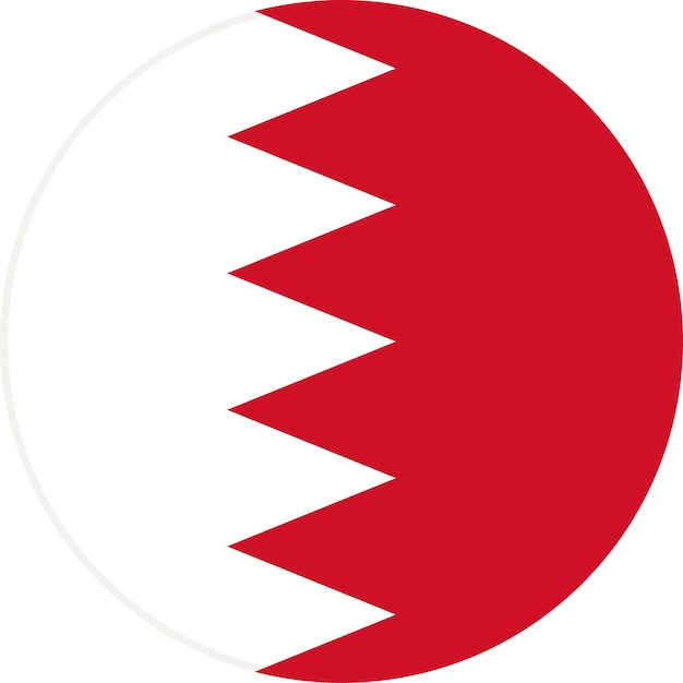 The national flag of the world Bahrain