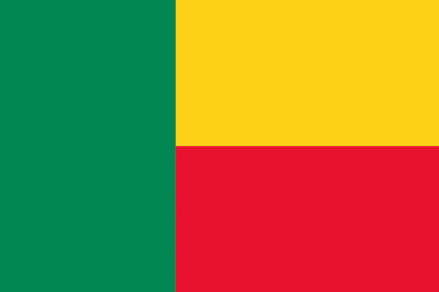 The national flag of the world benin