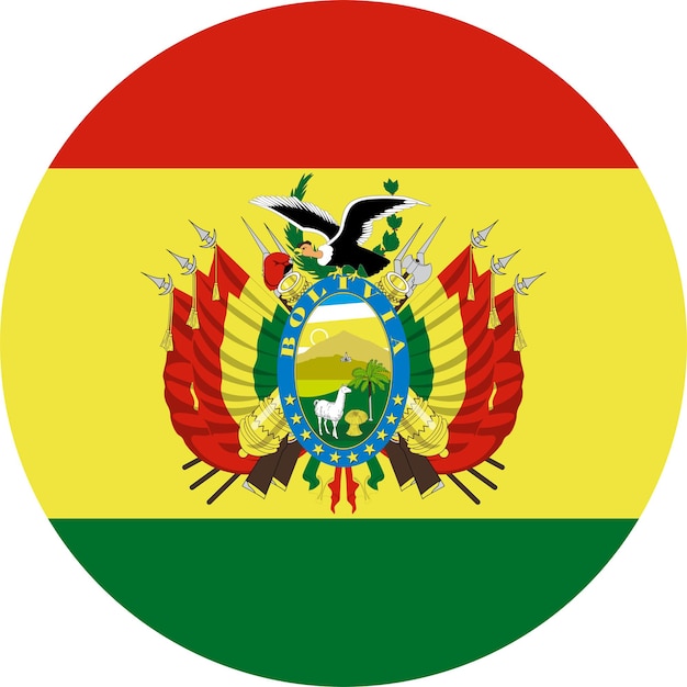 Vector the national flag of the world bolivia