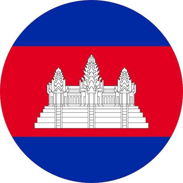 The national flag of the world Cambodia