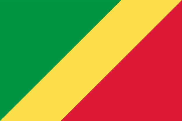 The national flag of the world Congo