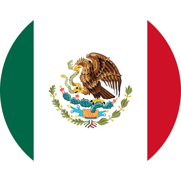 The national flag of the world Mexico