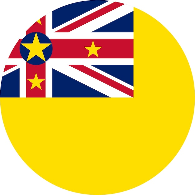 The national flag of the world niue