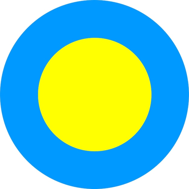 The national flag of the world palau