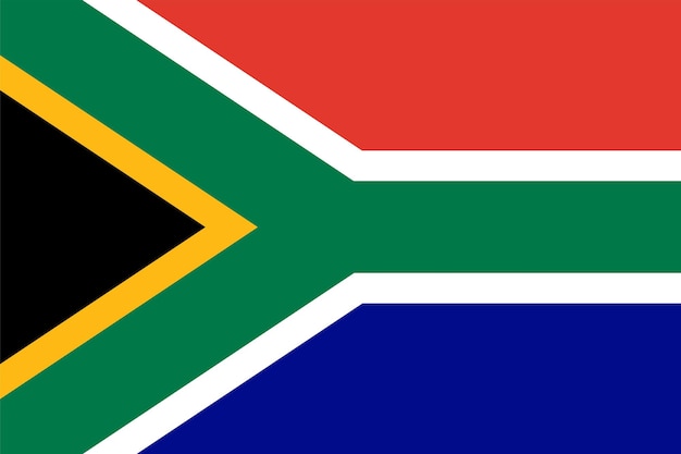 The national flag of the world South Africa