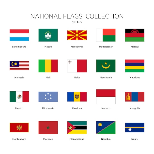 National Flags Collection Set