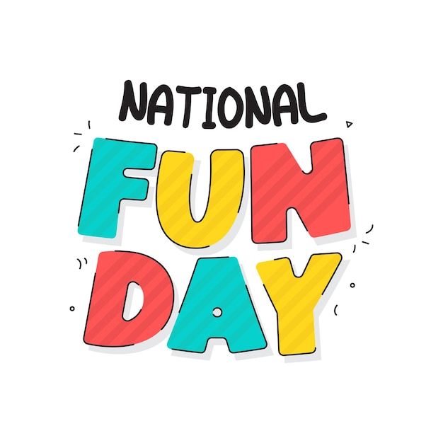 Premium Vector National fun day