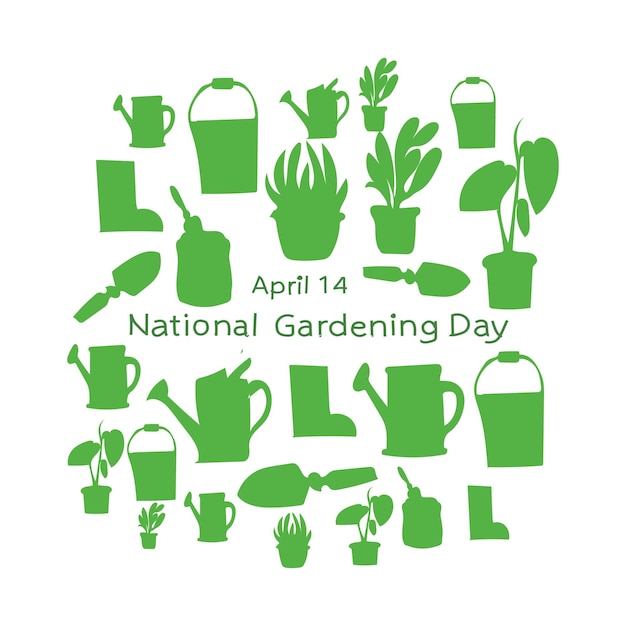 National Gardening Day는 매년 4월 14일에 경축됩니다.