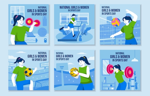 National girls and women in sports social media