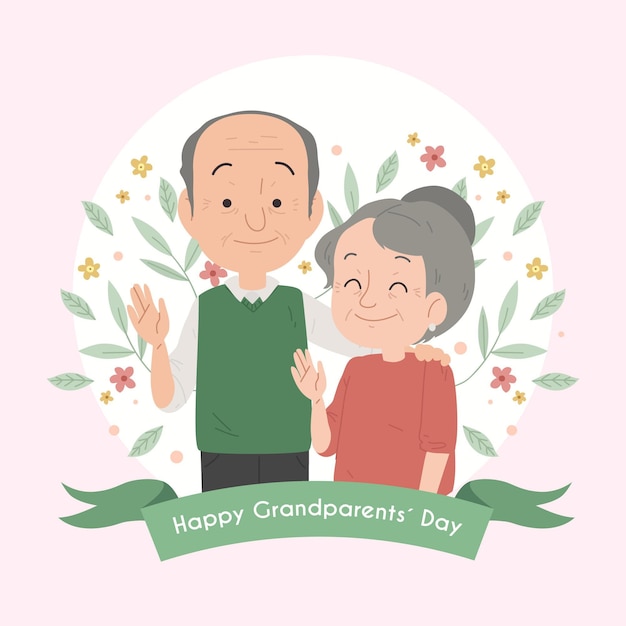 National grandparents' day with senior couple