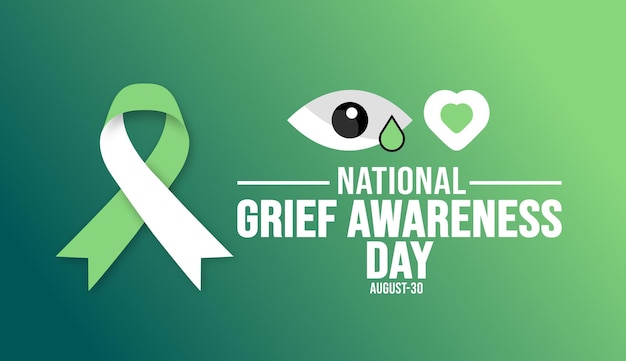 National Grief Awareness Day background template Holiday concept background banner placard card