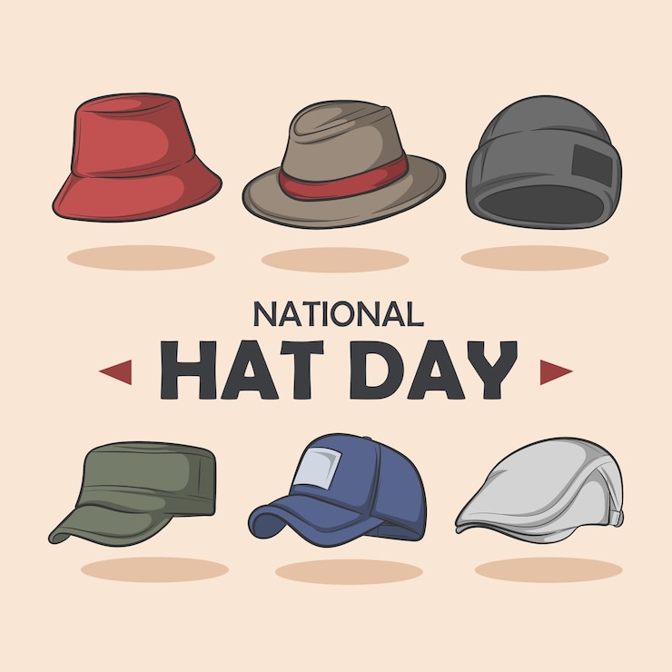 Vector 国民の帽子の日のお祝いに適した国民の帽子の日