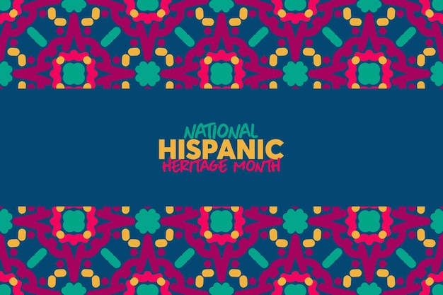 Vector national hispanic heritage day design