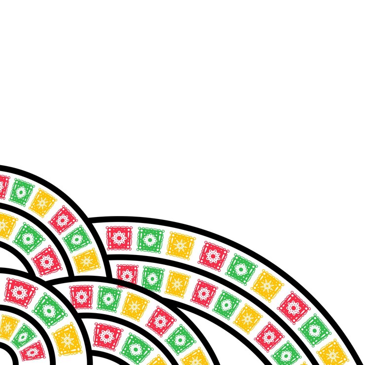 Vector national hispanic heritage month frame element design collection