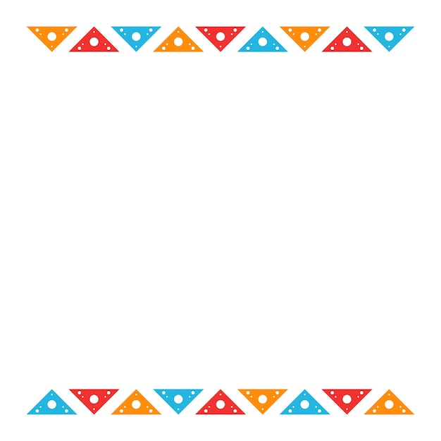 national hispanic heritage month frame element design vector