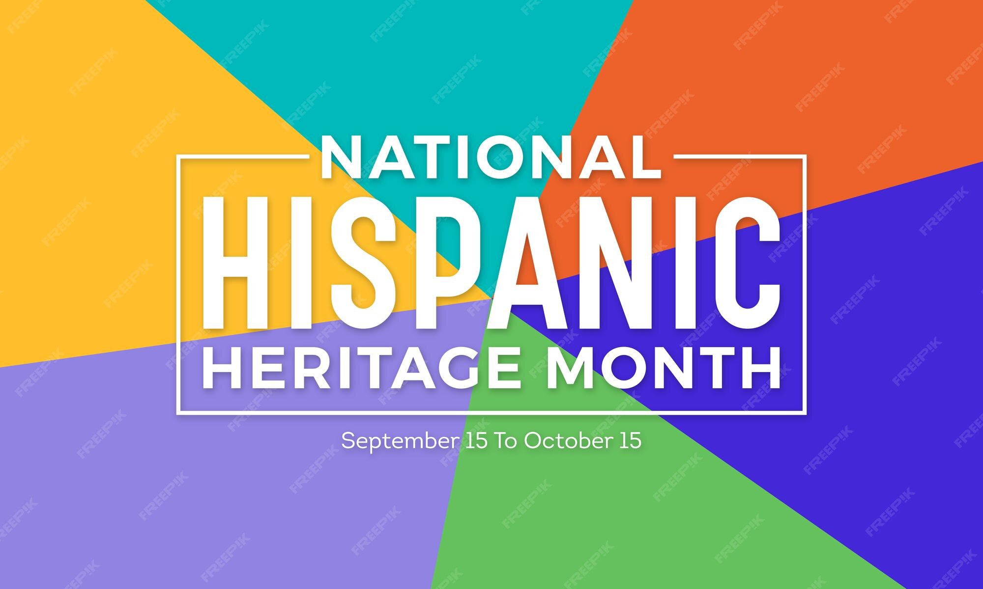 Premium Vector National hispanic heritage month hispanic heritage