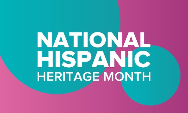 National Hispanic Heritage Month in september en oktober Latijns-Amerikaanse en Latino-Amerikaanse cultuur