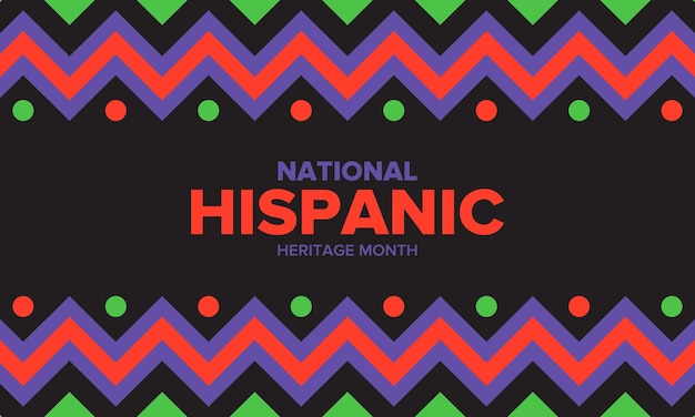 National Hispanic Heritage Month in september en oktober Latijns-Amerikaanse en Latino-Amerikaanse cultuur