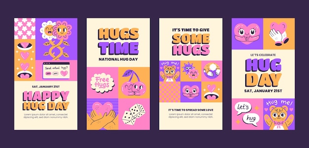 National hugging day instagram stories