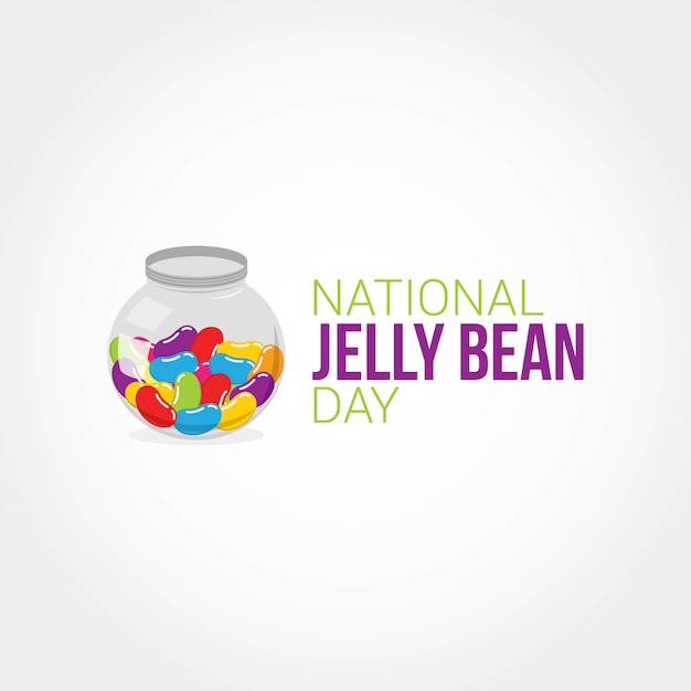 Vector national jelly bean day