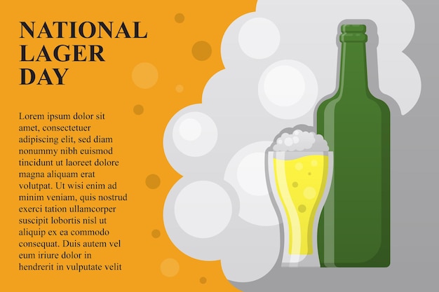 National Lager Day background