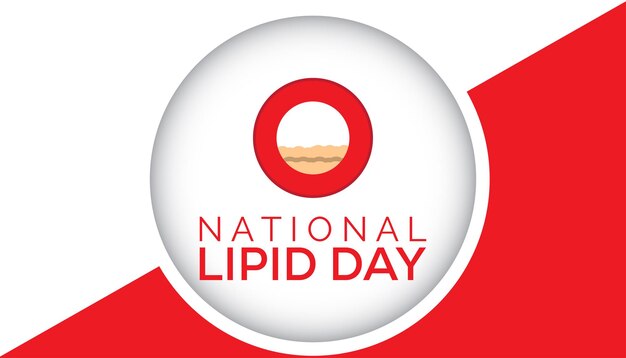 Vector national lipid day observed every year in may