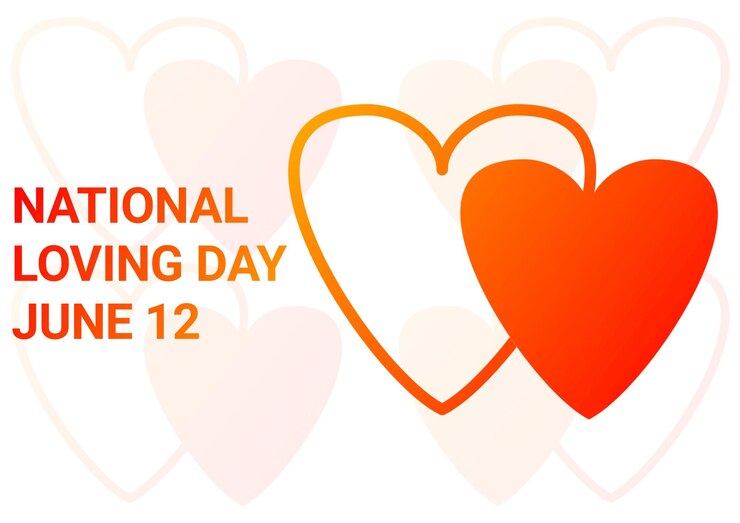 Premium Vector National loving day vector illustration