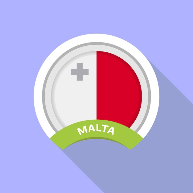 몰타 국기 공식 색상과 비율이 정확함 몰타 국기