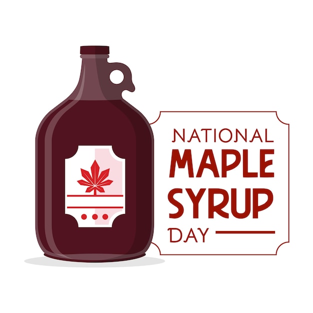 National maple syrup day with great typography