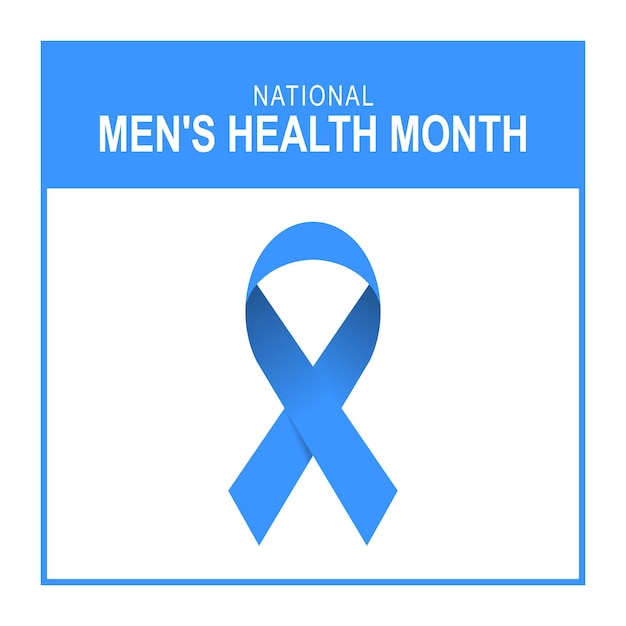 National mens health month background